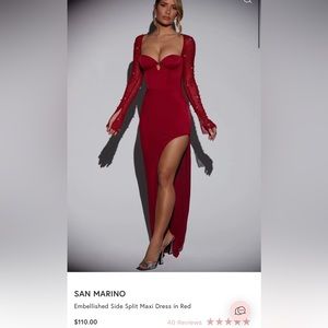 Red San Marino Oh Polly dress